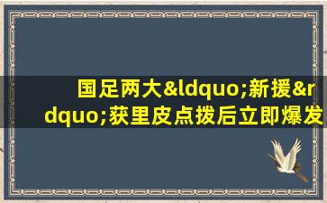 国足两大“新援”获里皮点拨后立即爆发, 12强将成奇兵